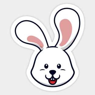 cute bunny cartoon Sticker